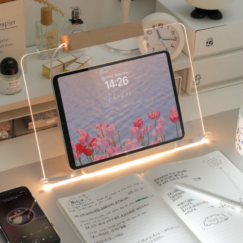 Tablet Stand Accessories - Acrylic Transparent Reading Stand Multi Functional