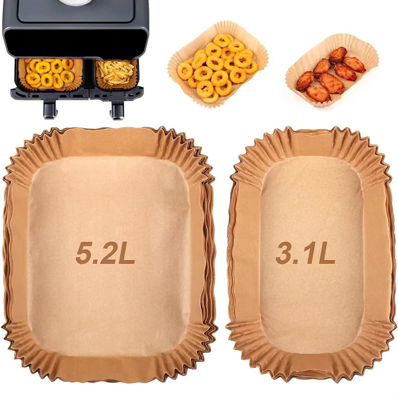Hotwav Tablet Accessories - Rectangle Air Fryer Paper Liners for
