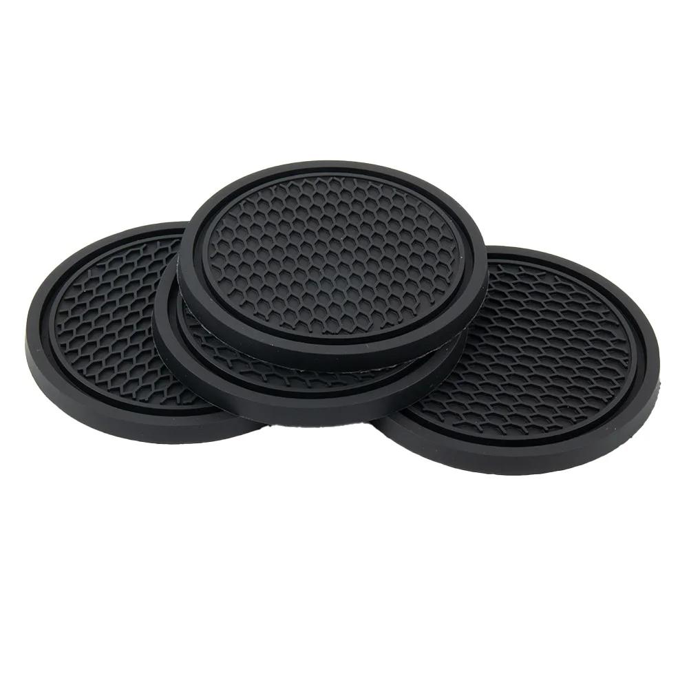 Tablet Car Accessories - 4pcs Car Coaster Non-Slip Silicone Mat