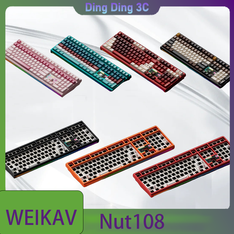 Tablet Accessories Uk - Weikav Nut108 Wireless Mechanical Keyboard 3Mode