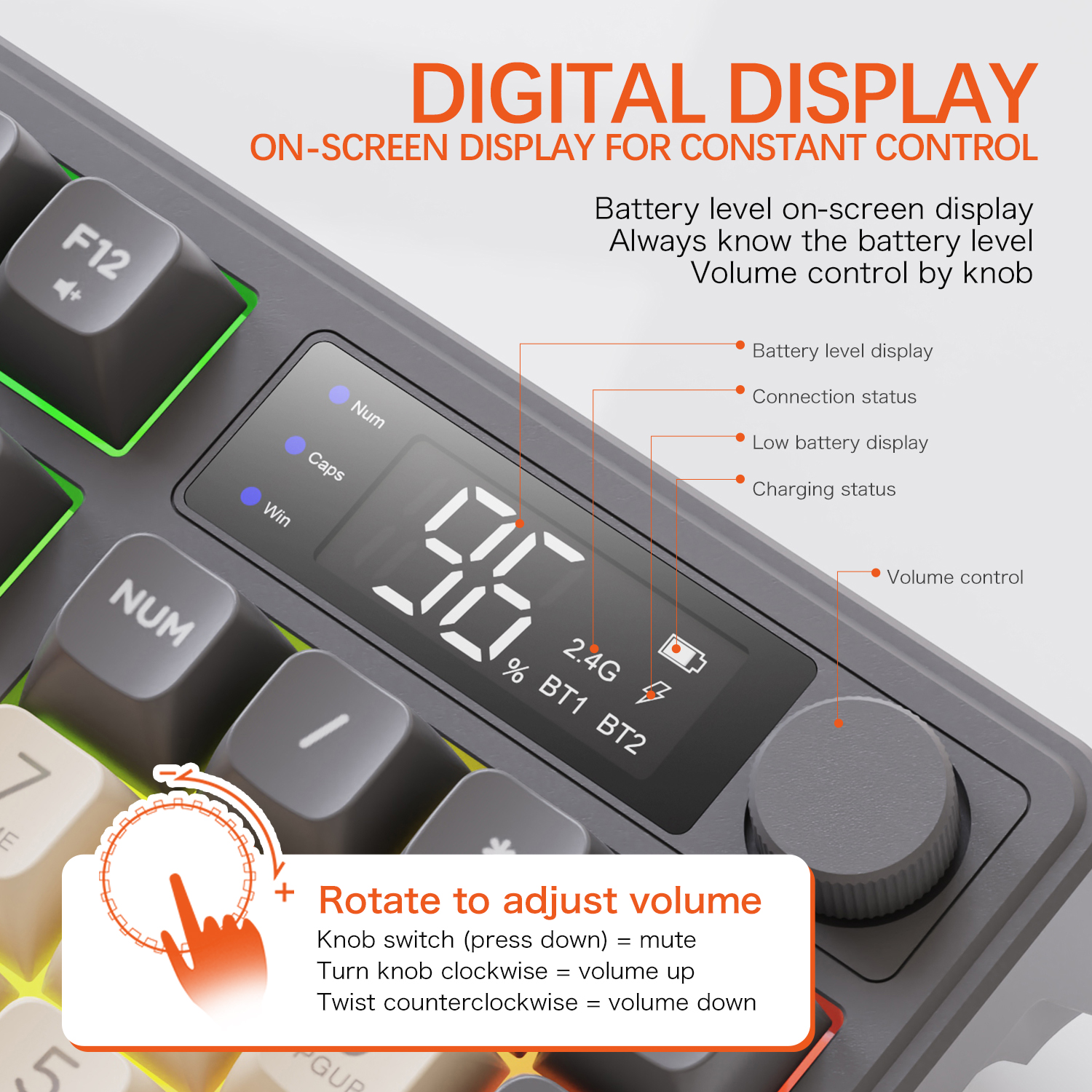 Tablet Accessories Uk - Custom Wireless Gaming Combo M96 Screen