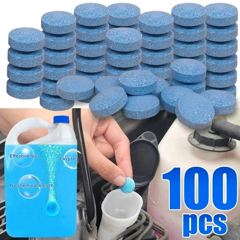 Tablet Car Accessories - Car Windshield Cleaner, Glass Water Solid