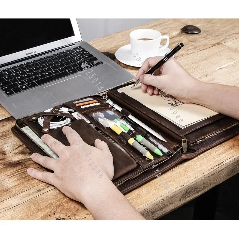 Tablet Tech Accessories - Accessory Leather Tablet Storage Bag for