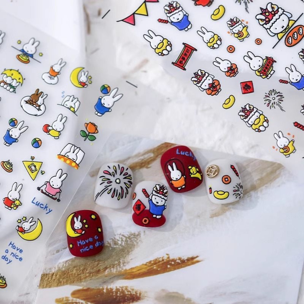 Kawaii Miffy Rabbit Stickers C - Fire Tablet Accessories 评论和价格