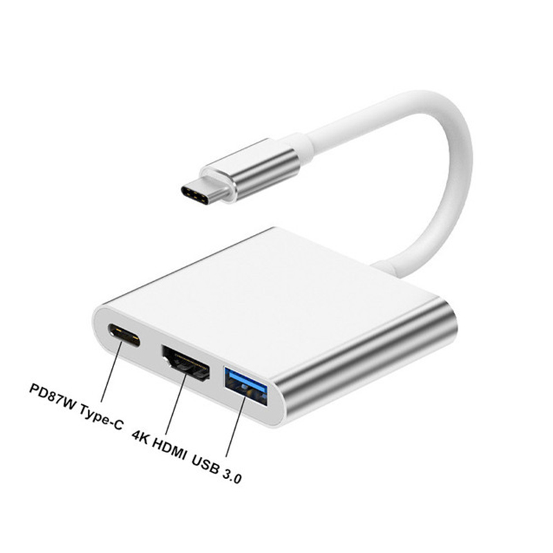 3 in 1 USB Type C Hub to 4K HD - Tablet Ipad Accessories 评论和价格