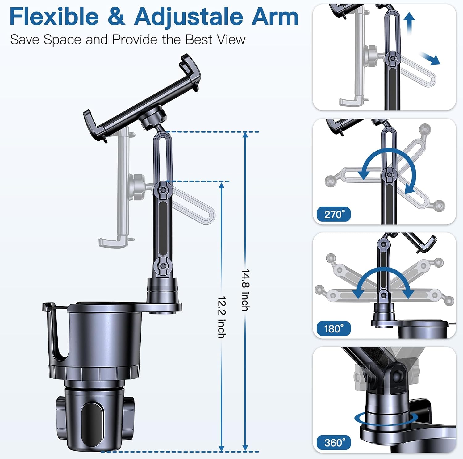 Cup Holder Phone Tablet Mount, - Tablet Accessories Must Have 评论和价格