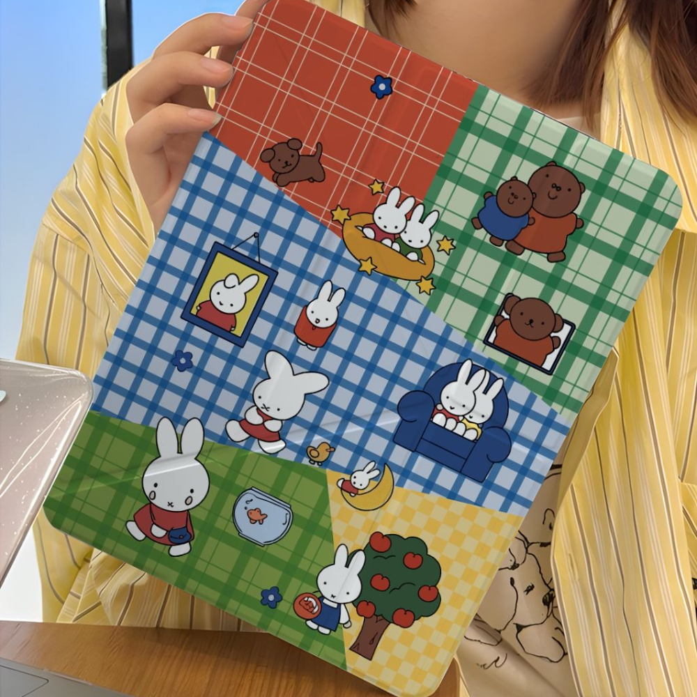 Kawaii Miffy Rabbit Tablet Cas - Fire Tablet Accessories 评论和价格