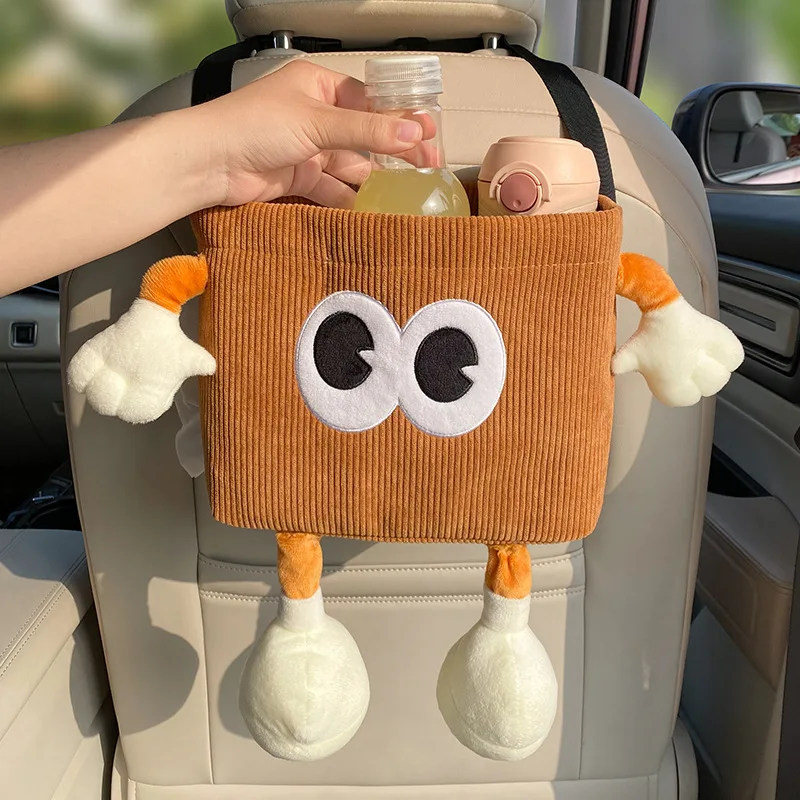 Car Trash Can Bin Cartoon Eye  - Tablet Car Accessories 评论和价格