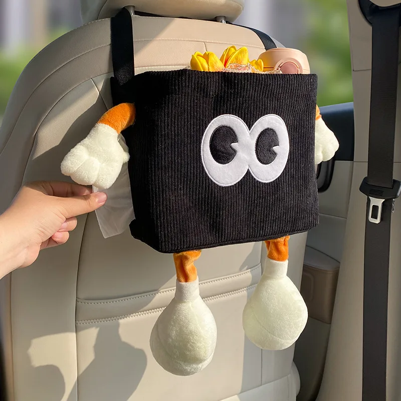 Car Trash Can Bin Cartoon Eye  - Tablet Car Accessories 评论和价格