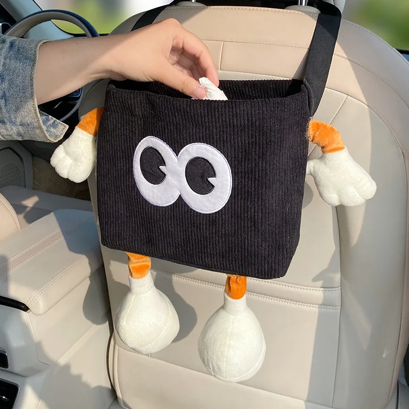 Car Trash Can Bin Cartoon Eye  - Tablet Car Accessories 评论和价格