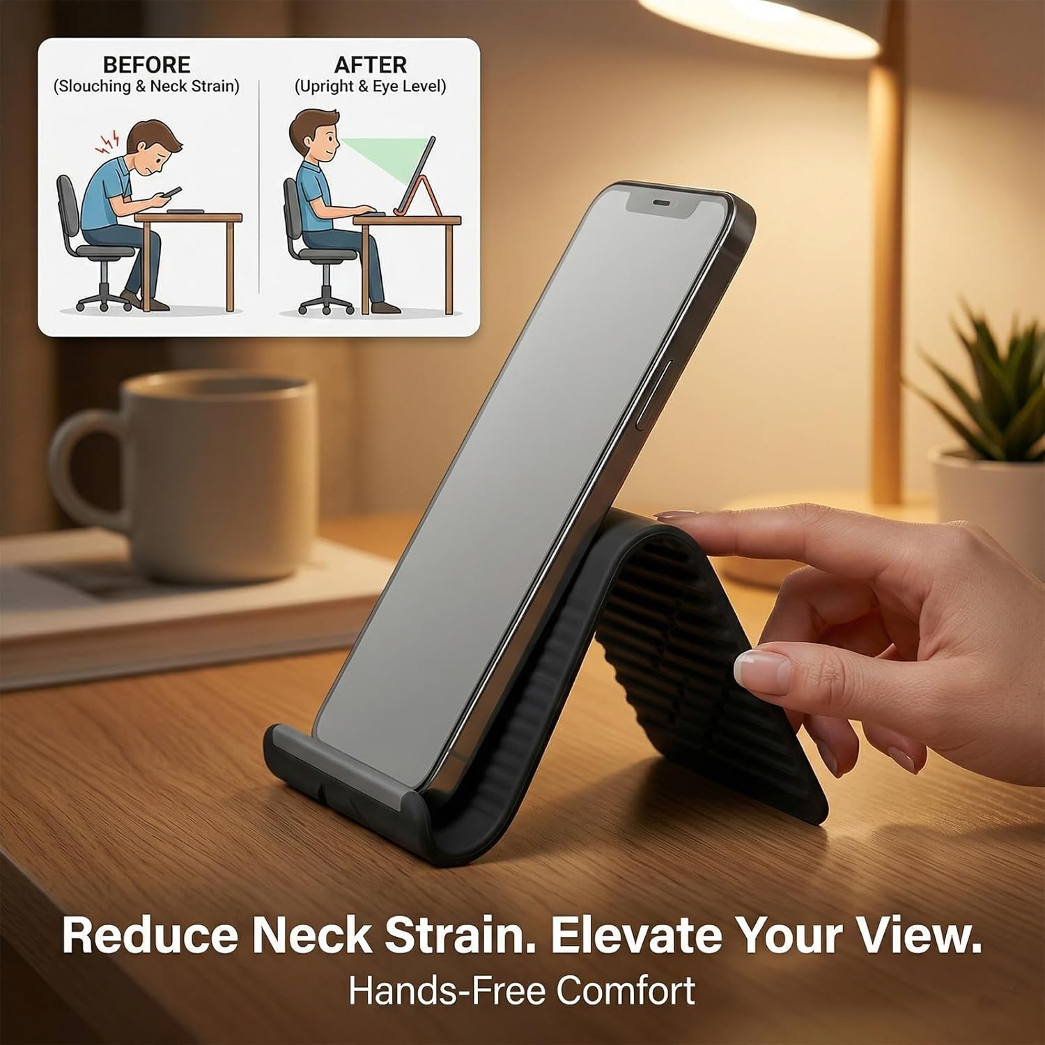 Flexible Foldable Silicone Pho - Tablet Stand Accessories 评论和价格