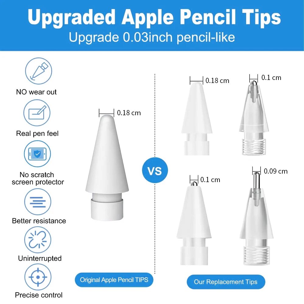 For Apple Pencil Pen Nib Penci - Tablet Drawing Accessories 评论和价格