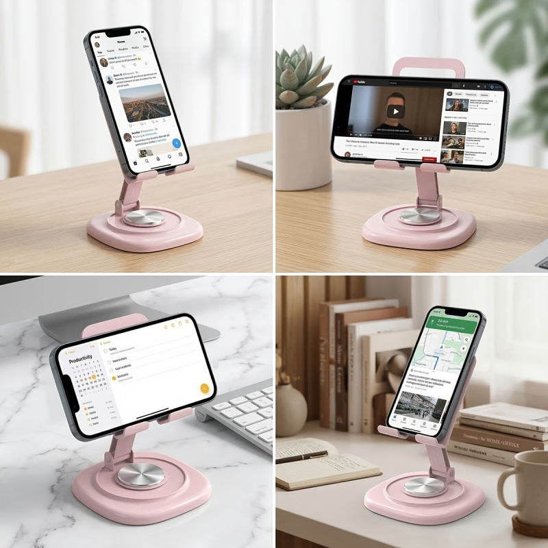 Macaron Desktop Metal Rotating - Tablet Stand Accessories 评论和价格