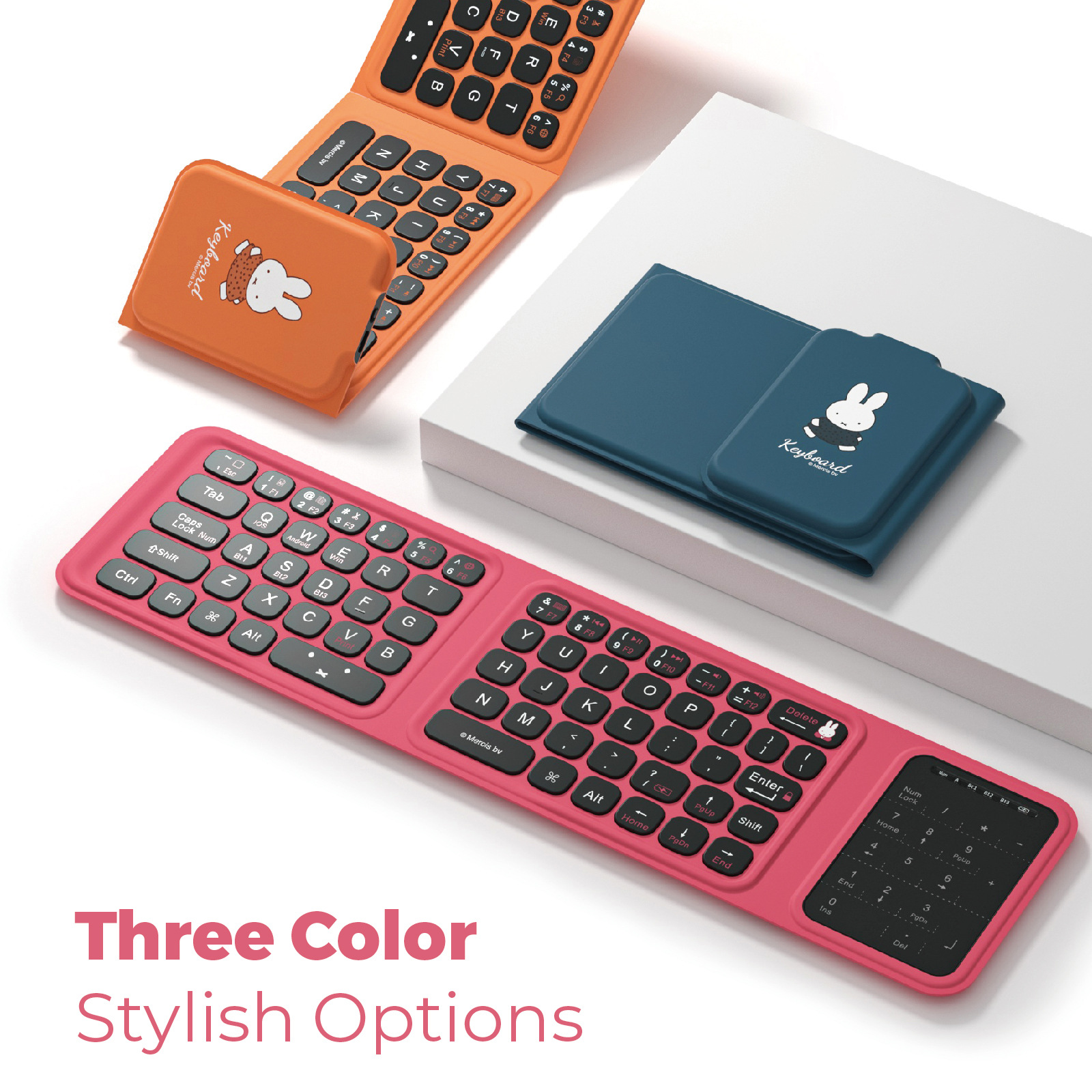 Miffy Triple fold keyboard Cut - Fire Tablet Accessories 评论和价格