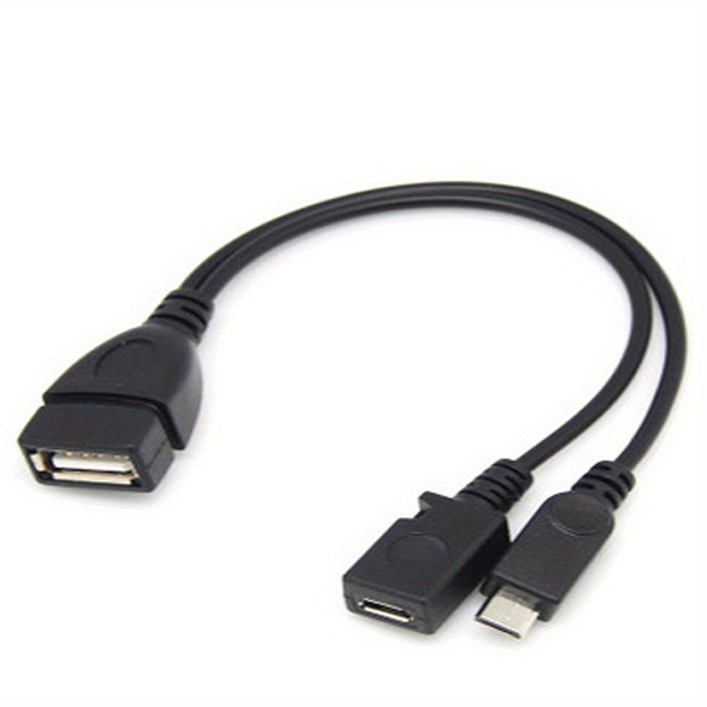 2-in-1 OTG USB to Micro USB Sp - Fire Tablet Accessories 评论和价格