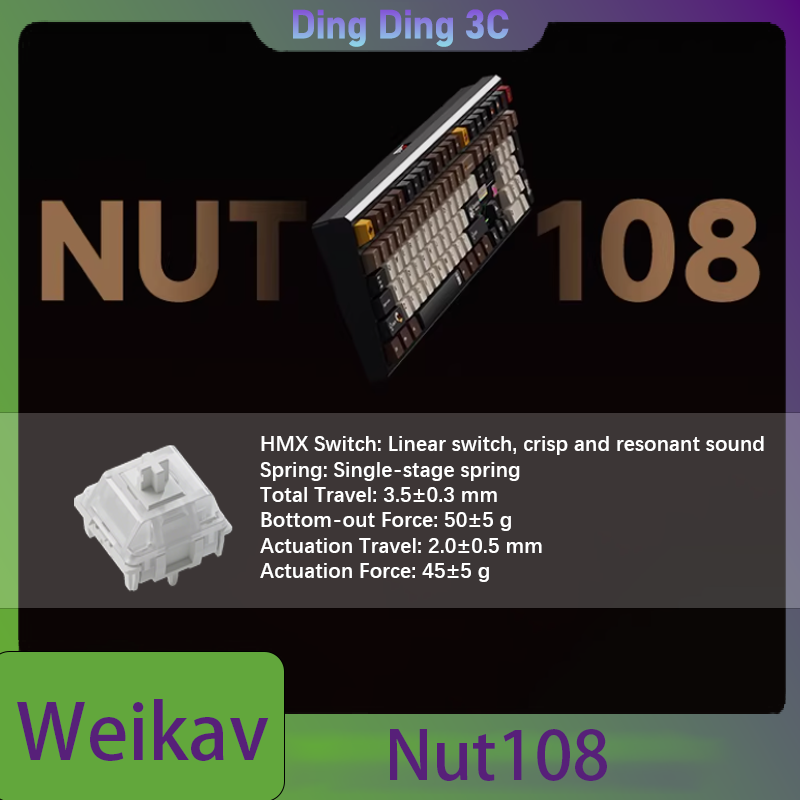 Weikav Nut108 Wireless Mechani - Tablet Accessories Uk 评论和价格